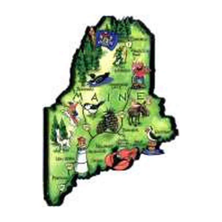 [10944] MAGNET STATE MAP MAINE (WAS 03141)
