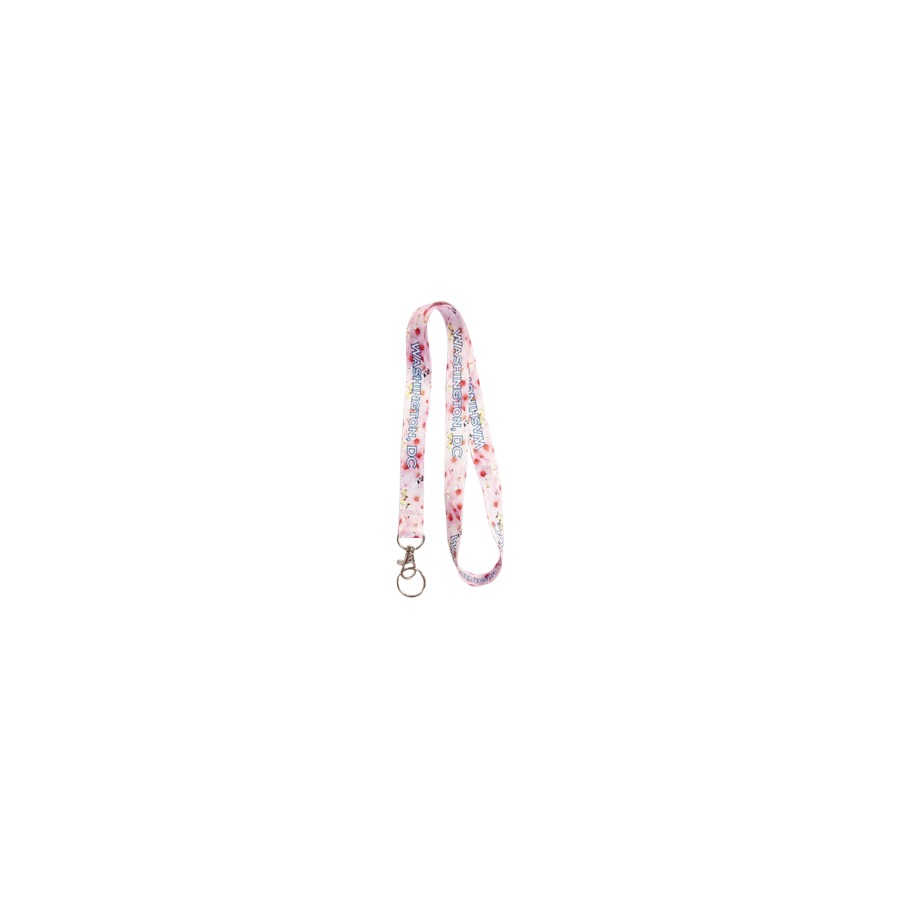 [15123] LANYARD SUBLIMATED CHERRY BLOSSOM WASHINGTON DC
