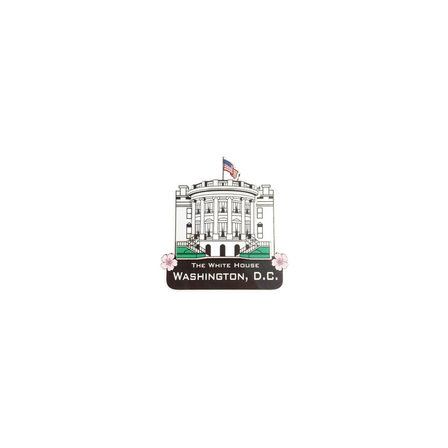 [15401] MAGNET WHITE HOUSE DECO 2 LEVEL