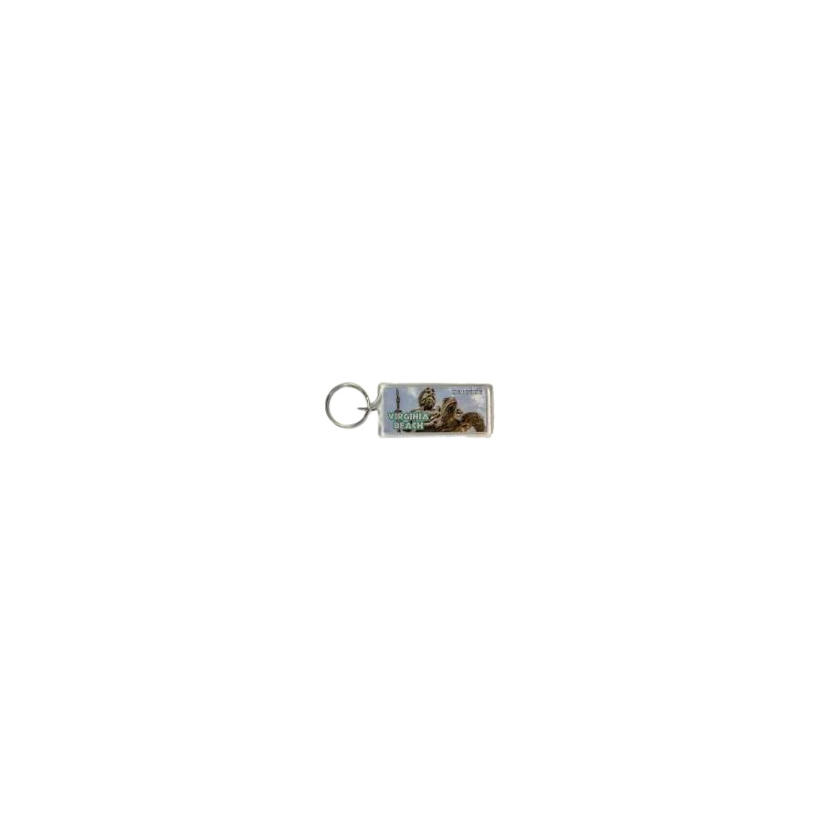 [30188] LUCITE KEYRING VB NEPTUNE RECTANGLE