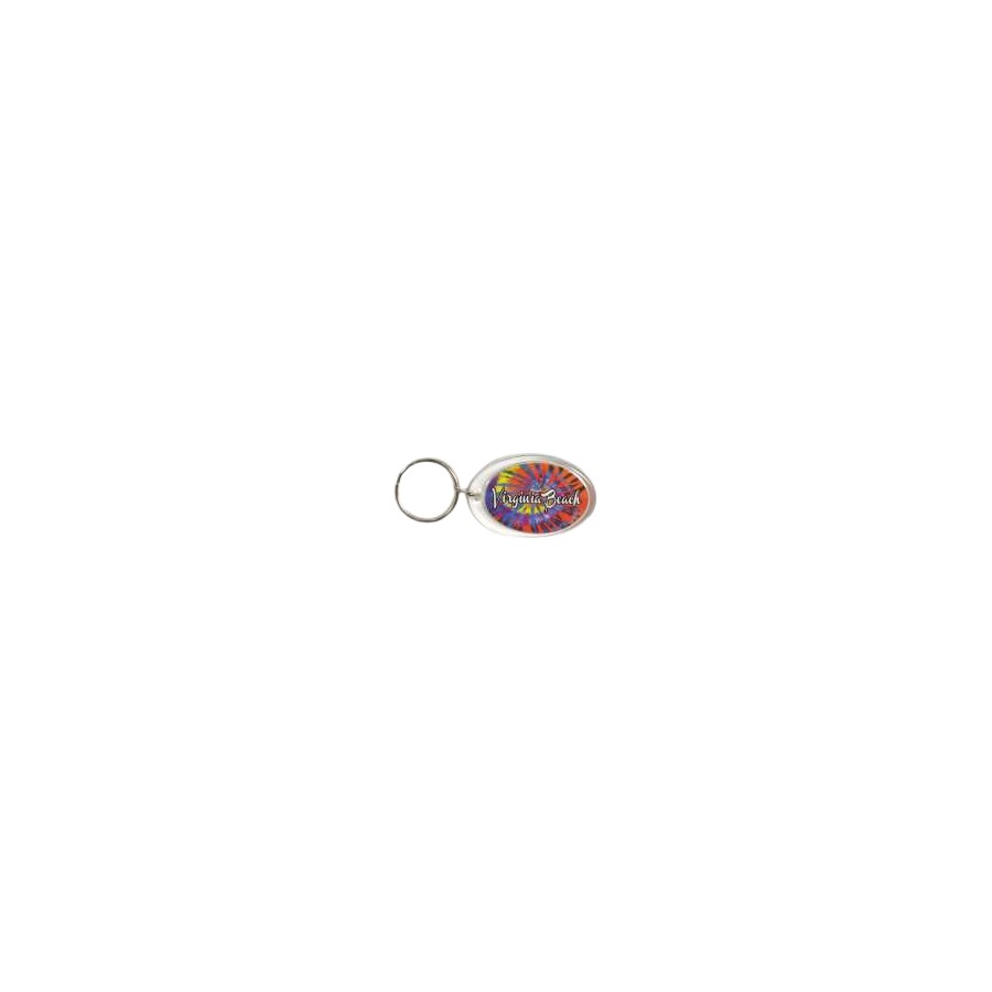 [30297] LUCITE KEYRING VB TIE DYE TEAR