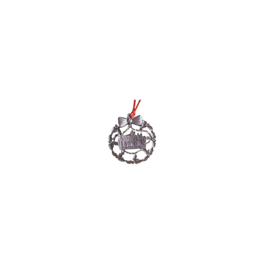 [31337] PWTR ORNAMNT WB HORSE CARRGE