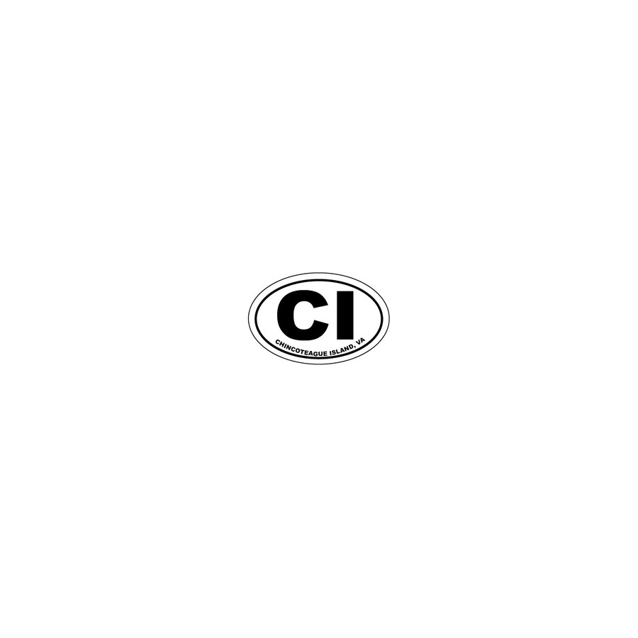 [33858] STICKER MINI OVL CI( CHIN ISL)