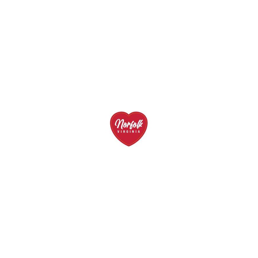 [34048] HEART RED NORFOLK MAGNET EPOXY