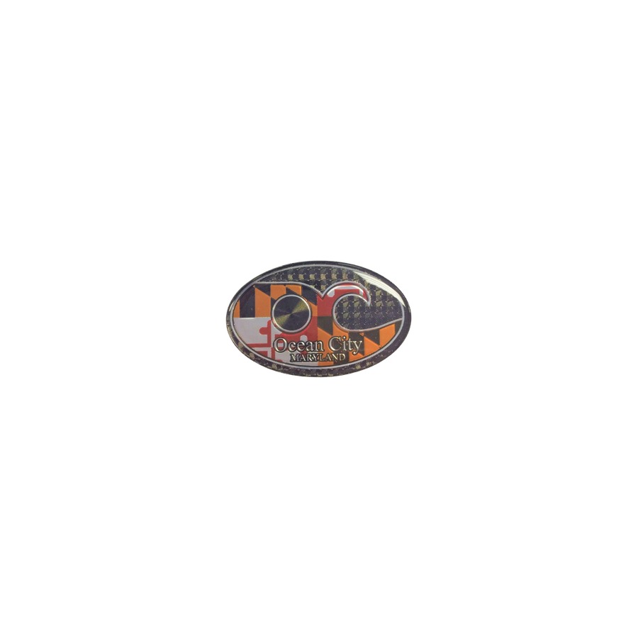 [58904] FOIL DECO MGNT MD FLAG OC WAVE