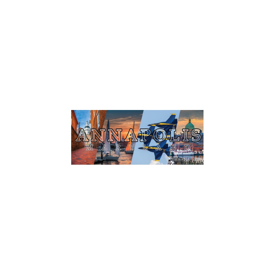 [65318] PANO ANNAPOLIS 4 PICS EPOXY DIE CUT KEYRING