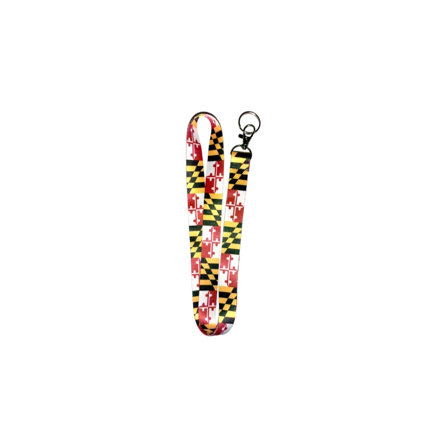 [66018] NECK CORD LANYARD MARYLAND FLAG BC
