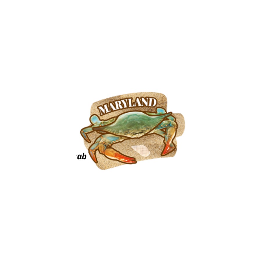 [66340] MD NATURAL CRAB SAND 3-LEVEL DECO MAGNET