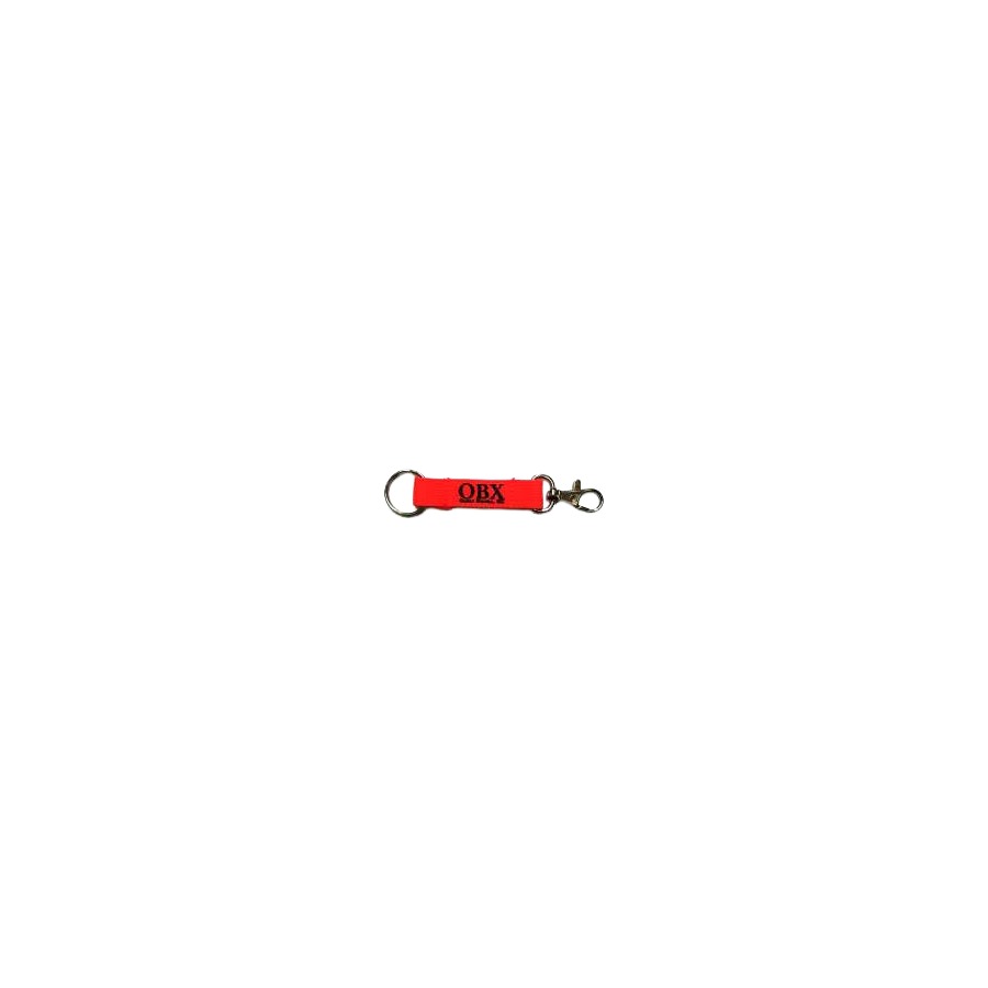 [74085] LANYARD KEYRING OBX NEON ORANGE W/ BLACK IMPRINT