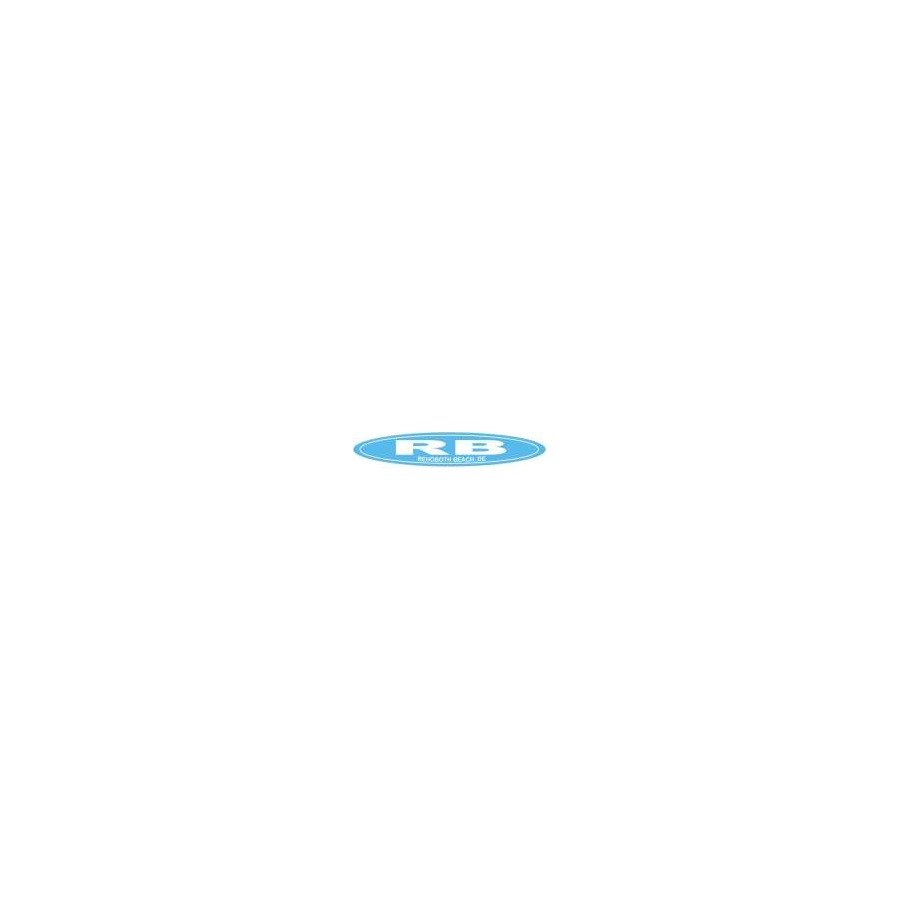 [77061] OVAL STKR STRETCH REH BCH BLUE