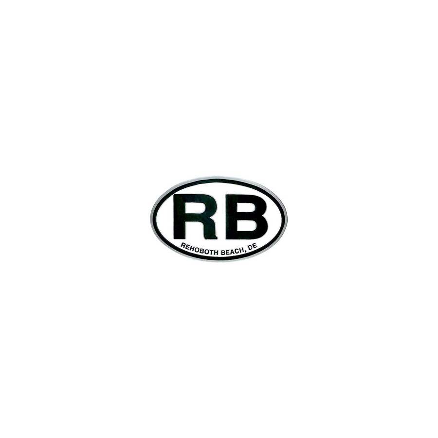 [77702] THIN DECO MAGNET OVAL RB-REHOBOTH BCH