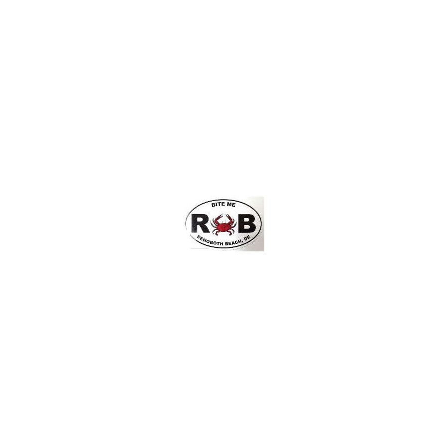 [77733] OVAL STICKER BITE ME RB