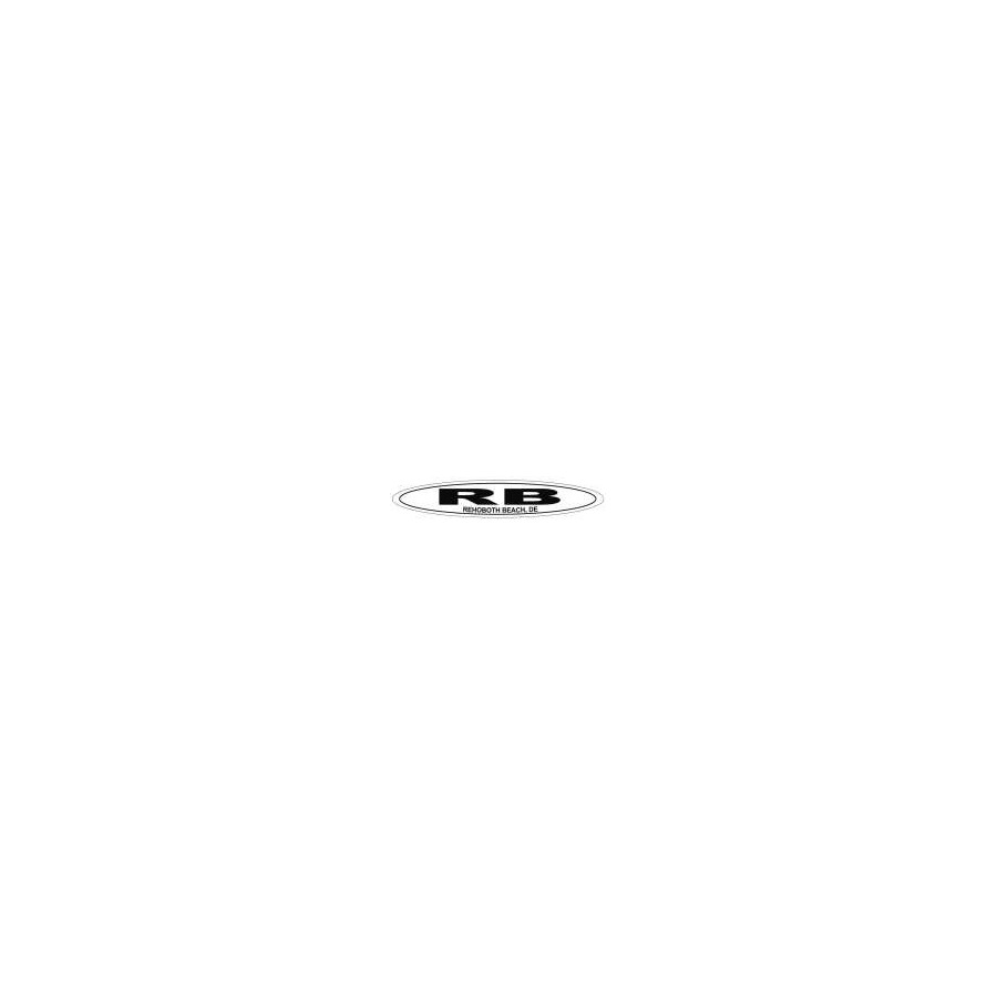[77861] OVAL STKR STRETCH REHOBOTH BCH