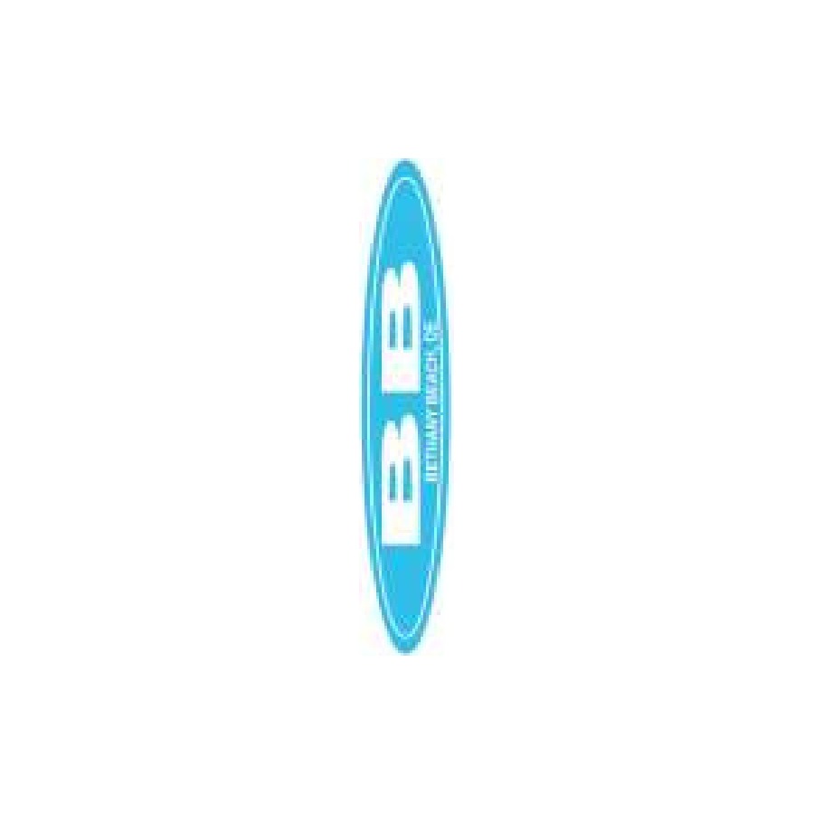 [78661] OVAL STKR STRETCH BB BLUE&W