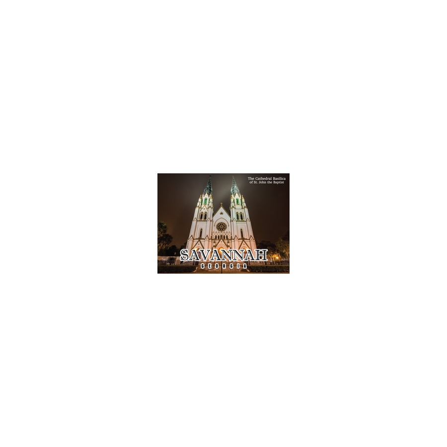 [86311] PVC EMBOSSED MAG SAVANNAH CATHEDRAL